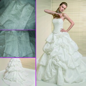 carola.novias@gmail.com Novios y novias en Providencia |  vestido de novia ronald yoice conversable, 350.000 contado+falso+zapatos+tiara 
