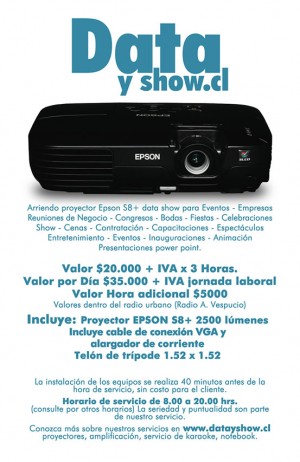 manuel vargas Novios y novias en Santiago |  arriendo proyector, data show mas telon $20.000, ademas amplificacion, microfonos, atriles, notebook