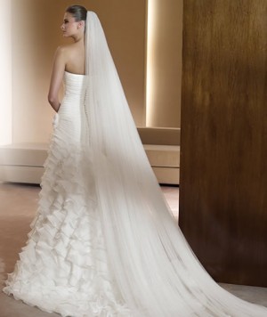 maria Novios y novias en Vitacura |  Vestido de novia colección Pronovias 2011 incluye TODO, vestido + zapatos + cancan + velo