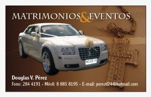 Douglas v. Perez Novios y novias en Santiago |  Arriendo auto Matrimonio, Unico en su estilo Crysler 300 blanco