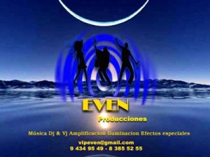 EVEN PRODUCCIONES Anuncios gratis para novios en Las Condes |  DJ, VJ, EVENTOS, AMPLIFICACION, ILUMINACION, FIESTAS, CUMPLEA&Ntilde;OS, MATRIMONIOS