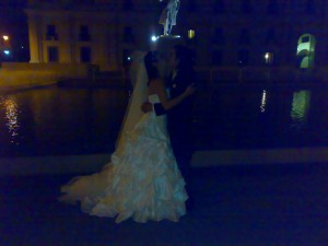 Guillermina Hern&aacute;ndez Novios y novias en Renca |  solo 100000 pesos hermoso vestido de novia talla 38-40  color IVORY, Incluyo ademas velo de 4 metros , falso y hermosa tiara brillante