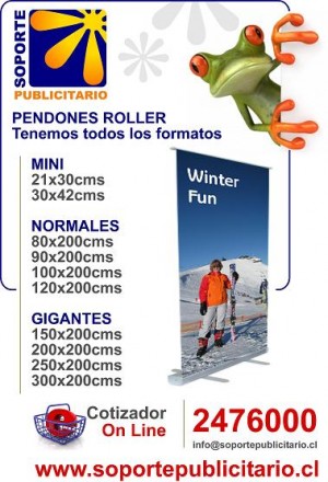 SOPORTEPUBLICITARIO Novios y novias en Santiago |  PENDONES ROLLER Tenemos todos los formatos, Tenemos todos los formatos (pendon Roller, pendón Roller, pendones Roller, 