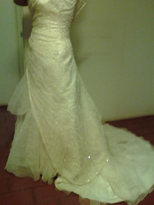 paulina Novios y novias en Providencia |  vestido de novia color marfil, hermoso vestido