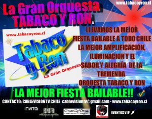 ORQUESTA TABACO Y RON Anuncios gratis para novios en Las Condes |  ORQUESTA BAILABLE TABACO Y RON!!, LA MEJOR MUSICA EN VIVO