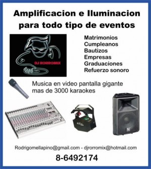  Anuncios gratis para novios en La Reina |  AMPLIFICACION E ILUMINACION FIESTAS DE 15 COLEGIOS GRADUACIONES , Dj amplificaci&oacute;n iluminaci&oacute;n fiestas matrimonios karaokes cumplea&ntilde;os 