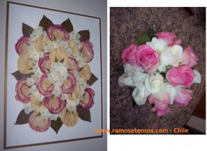 http://www.RAMOSETERNOS.COM Anuncios gratis para novios en Concepci&oacute;n |  Enmarcacion de rosas con amor rosas linda ramoseternos concepcion, No tires tu ramo de novia enmarcalo con nosotras