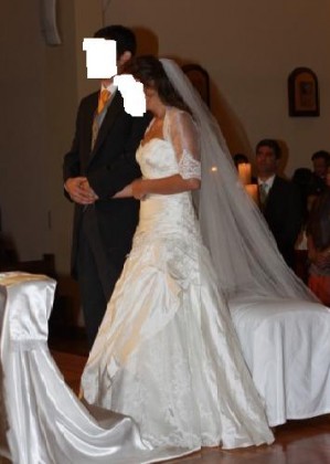 Valentina Anuncios gratis para novios en Las Condes |  HERMOSO VESTIDO DE SHANTUNG, Seda natural de india con organza