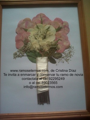 cristina diaz Anuncios gratis para novios en Maip&uacute; |  conservacion de tu ramo de novia, conserva enmarcado tu ramo de novia con Cristina Diaz