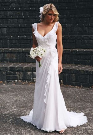 Ver&oacute;nica y Claudia Anuncios gratis para novios en Providencia |  Vendo hermoso vestido de novia $207.000, organza blanco (nuevo), Talla 36-38, especial para matrimonio de campo o playa