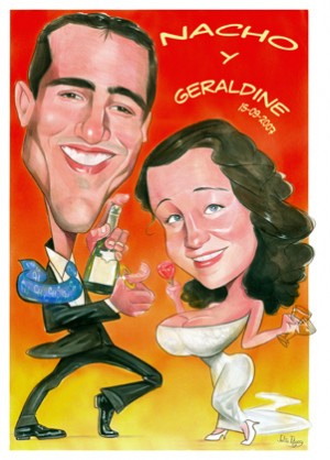 Adriana Canizo Anuncios gratis para novios en Santiago |  Retratos y Caricaturas para Novios, Retrato o Caricatura tipo mural para su fiesta y  como souvenir