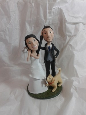 Taller Dos Catorce Anuncios gratis para novios en Santiago |  Novios en miniatura 100% personalizados para torta, C&uacute;pulas novios para torta rostro personalizado