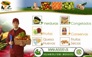 ACC Co Ltda Anuncios gratis para novios en Las Condes |  http://www.accco.cl  Frutas ,Verduras e insumos alimenticios a domicilio , ACC Co Ltda, ES EL MEJOR DELIVERY DOMICILIARIO E INSTITUCIONAL.. 