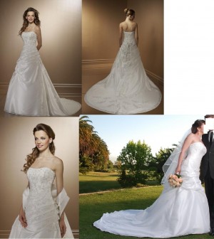 Lorena Burgos Anuncios gratis para novios en Providencia |  Vestido de novia como nuevo, hermoso, talla 38-40 ajustable,strapless, $300.000 con velo y falso incluidos, lavado impecable, Coleccion Mori Lee