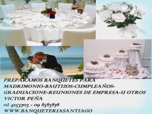 victor pe&ntilde;a Anuncios gratis para novios en Santiago |  ANVIC EVENTOS GASTRONOMICOS, celebraci&oacute;n al mas alto nivel, profesionales a su servicio de banqueteria