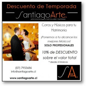 CORO SANTIAGOARTE   Anuncios gratis para novios en Las Condes |  CANTANTES PROFESIONALES, MATRIMONIOS, CEREMONIAS, IGLESIA, SANTIAGOARTE, La confianza que solo profesionales te pueden brindar: COROS ANTIAGOARTE