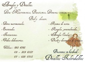 Detalles inolvidables Novios y novias en Maipú |  Detalles para su boda, todo lo necesario para facilitar su dia