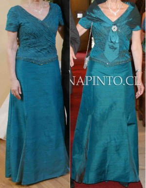 Bernardita Morey Novios y novias en Providencia |  Vendo Vestido Madrina - Diseñador Luciano Brancoli, Talla 40