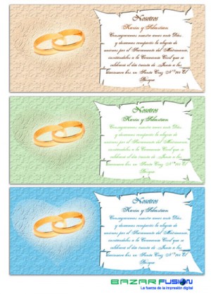 Bazarfusion Anuncios gratis para novios en El Bosque |  Partes de Matrimonios, Exclusivos Dise&ntilde;o y Finos Papeles