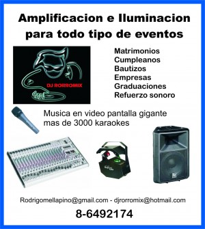 rodrigo Anuncios gratis para novios en Santiago |  MUSICA MATRIMONIO Dj ,VJ, KARAOKE., AUDIO E ILUMINACION PARA TODO TIPO DE E, Fiestas en General  ,Musica en pantalla Gigante con los Videos 